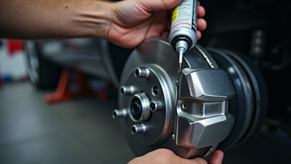 brake pad lubrication locations